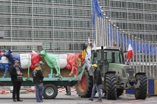Manifestación del sector lácteo este sábado en Santa Comba y el 7 de septiembre en Bruselas
