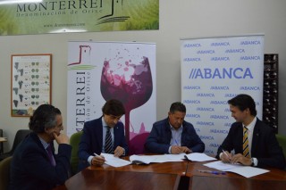 Abanca y la D.O. Monterrei acuerdan nuevas opciones de crédito para los viticultores y bodegas de la comarca