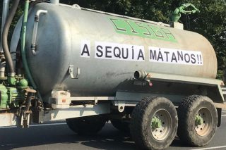 Vídeo de la tractorada en Viana para reclamar ayudas por la sequía