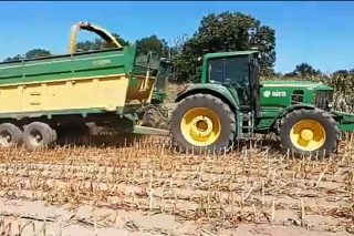 Vídeo del primer ensilado del maíz en Galicia