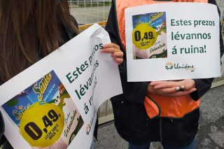 Presión a Central Lechera Asturiana, Lactalis, Carrefour, Gadis y Alcampo para que suban el precio de la leche