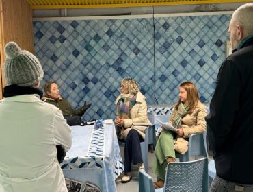 Reunión entre comerciantes de la Plaza y del Mercado de Lugo con la concejala de Participación